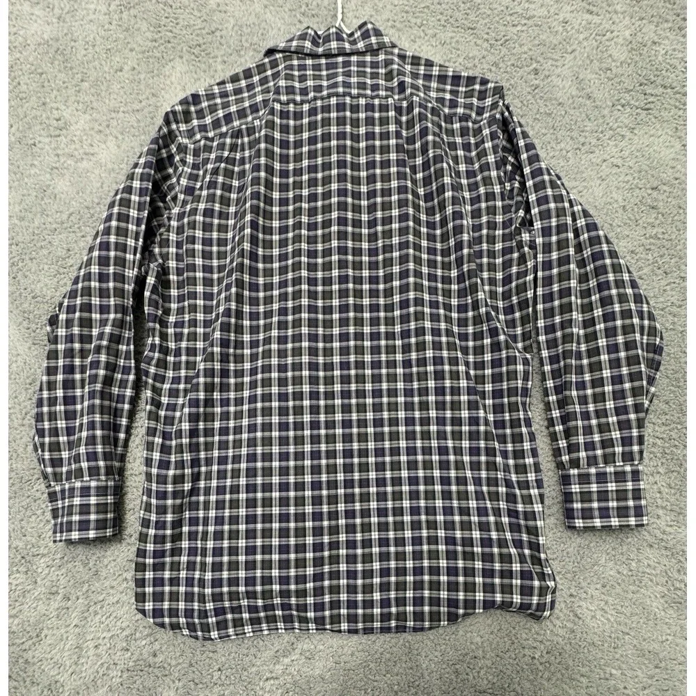 J. Crew Shirt Men's M Plaid Button‎ Down Long Sleeve Crosby 120's 2-ply Cotton